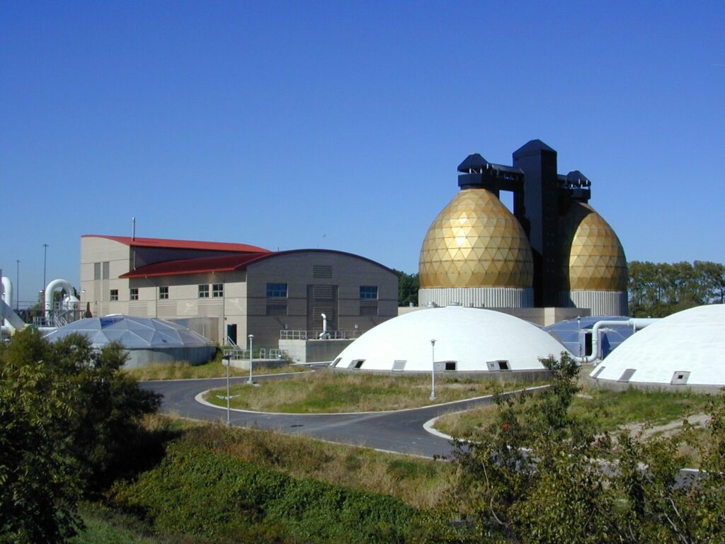 Picture of the Back River Wastewater Treatment Plant
